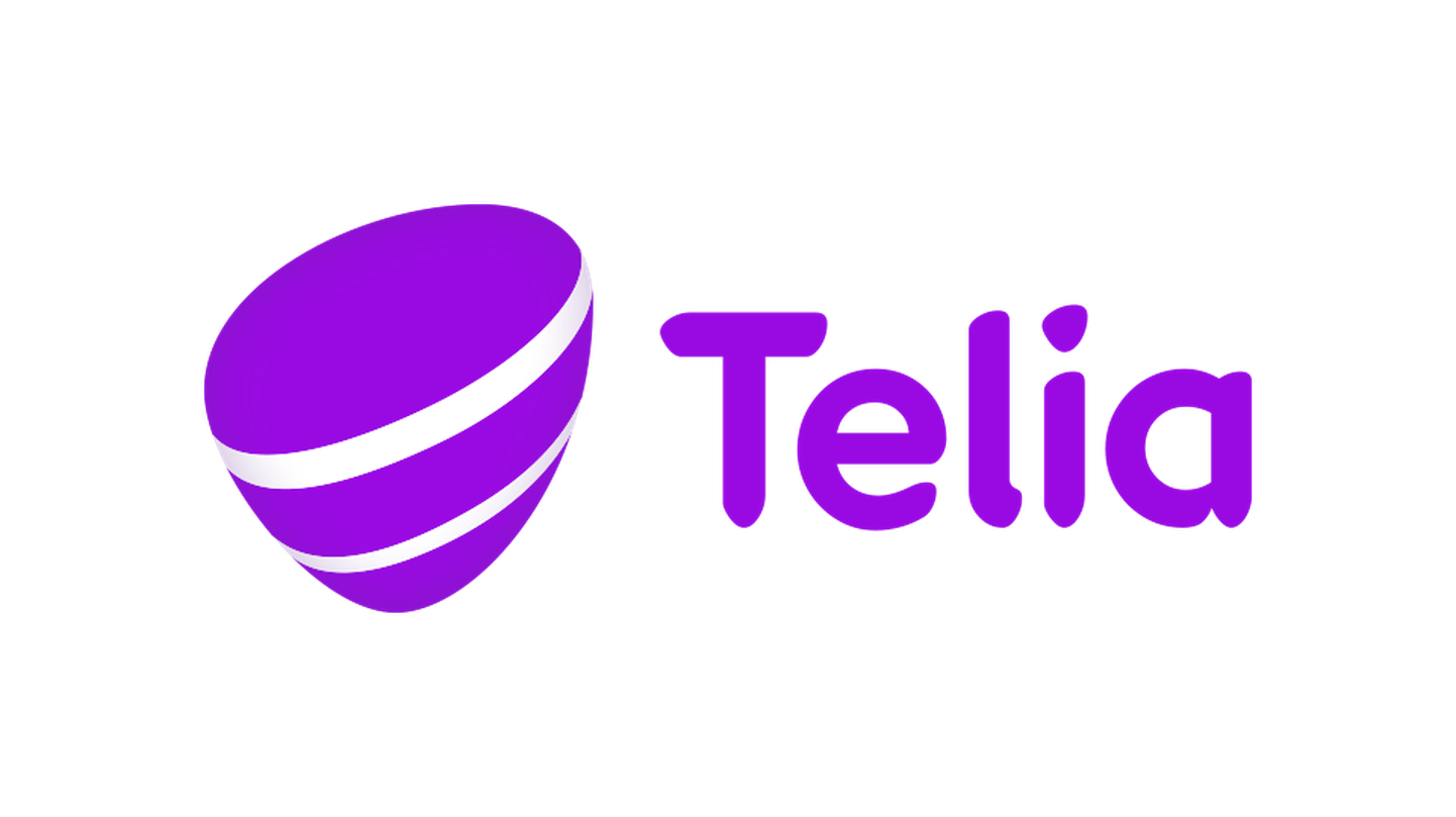 Telia logo.