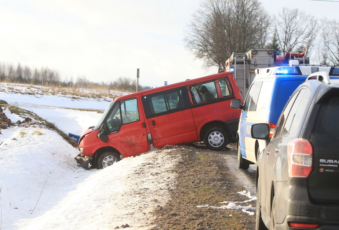 Otepää teel Kambja ja Nõo teede ristmikul juhtus 14. jaanuari ennelõunal liiklusõnnetus.