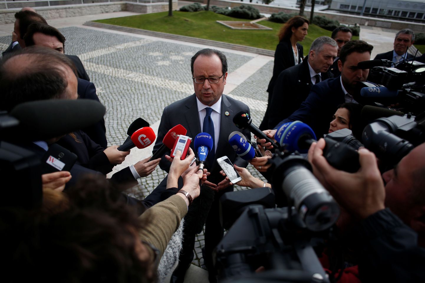 Francois Hollande Lissaboni kohtumisel.