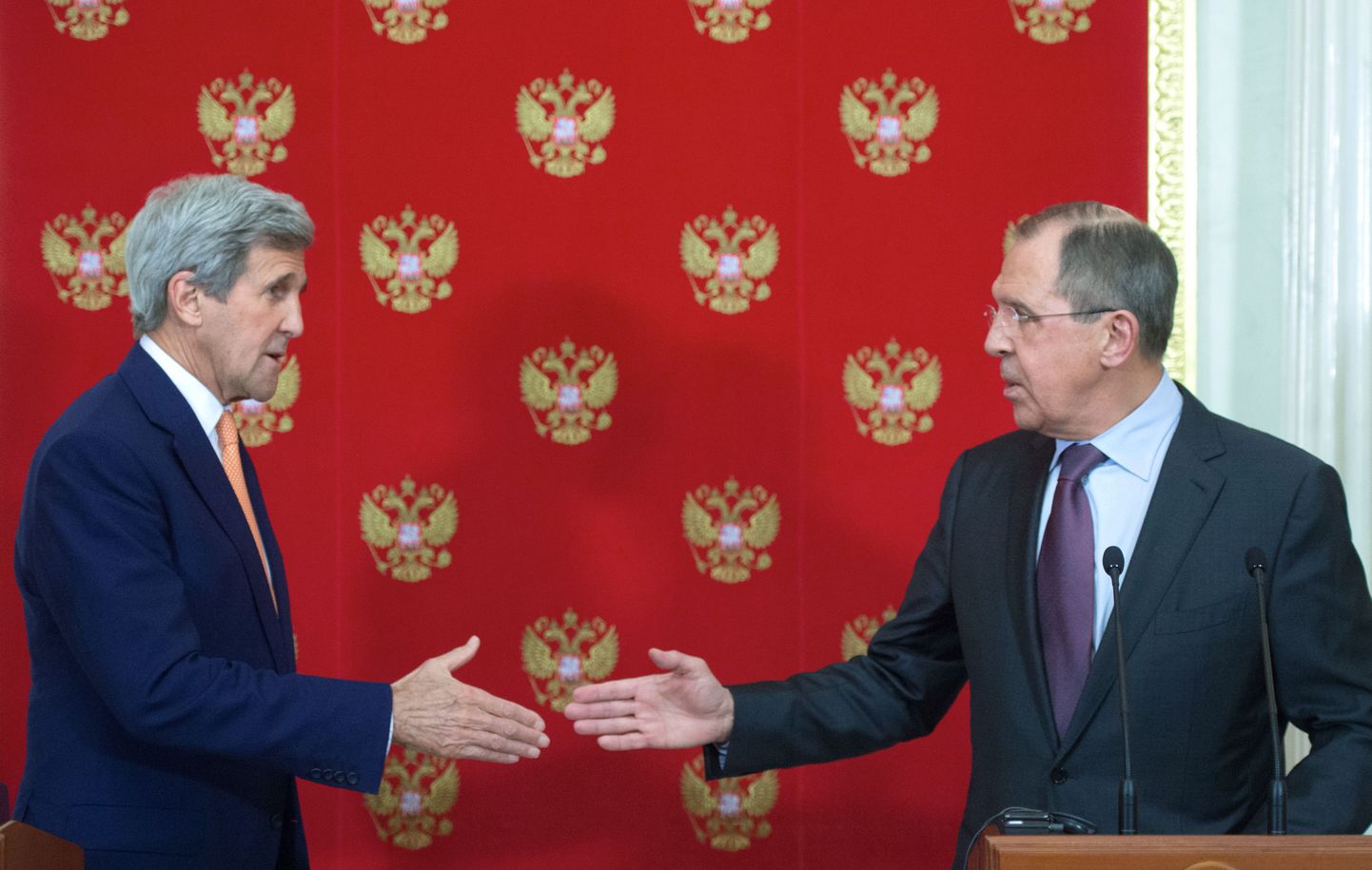 USA välisminister John Kerry Vene ametivenna Sergei Lavroviga.