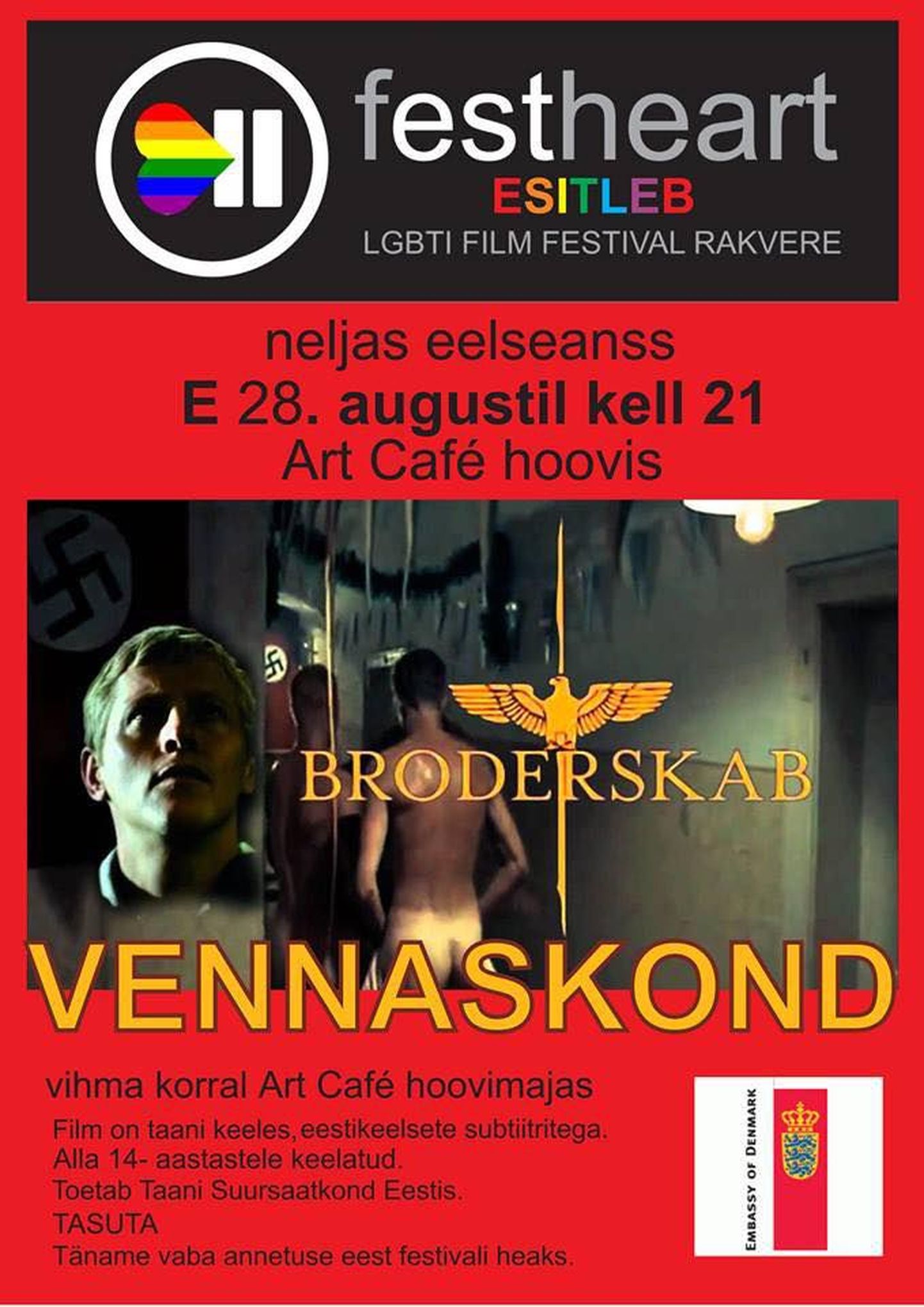 Festivali Festheart eelseansil linastub Taani film "Vennaskond".
