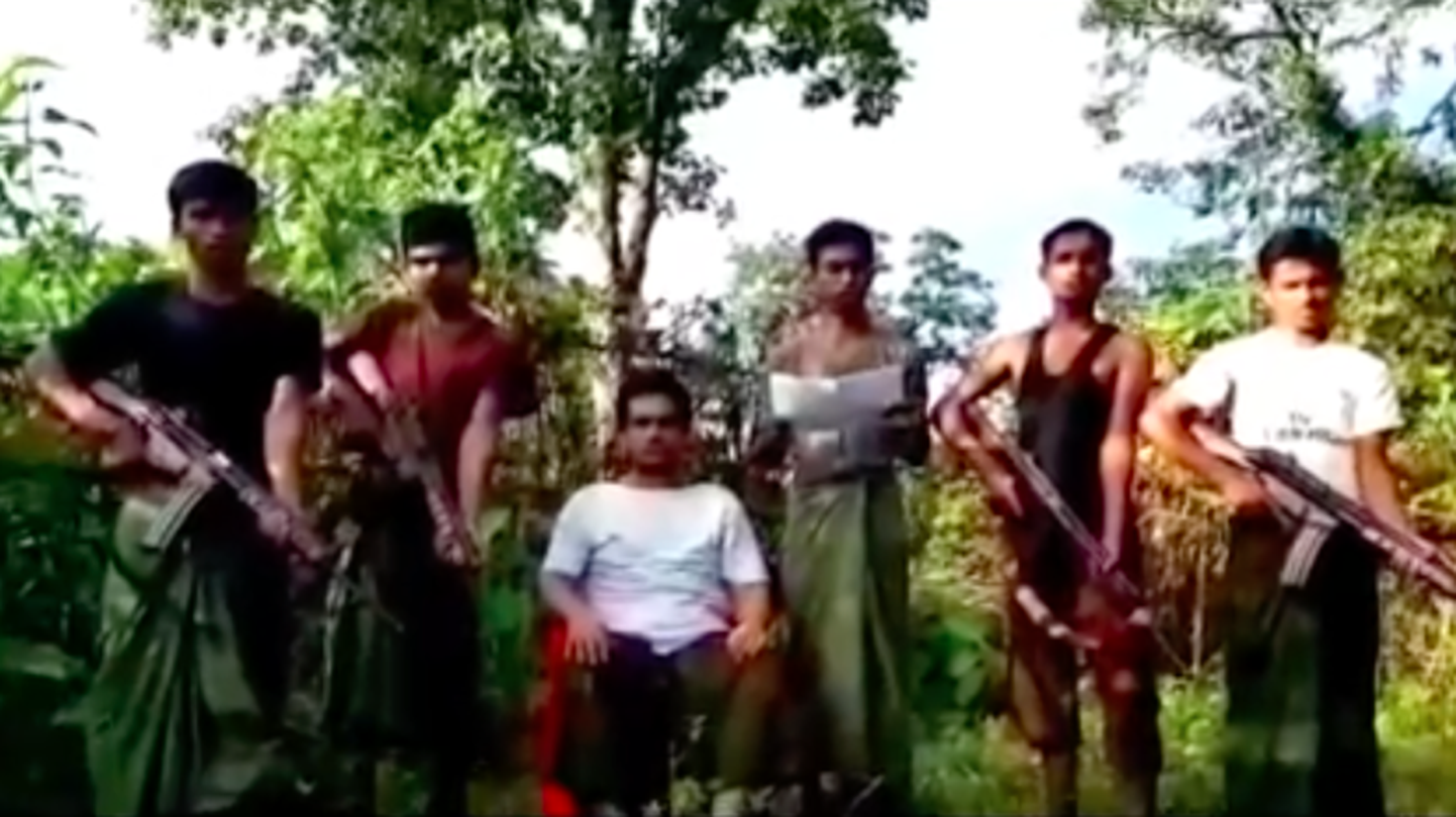 Birma rohingja mässulised.