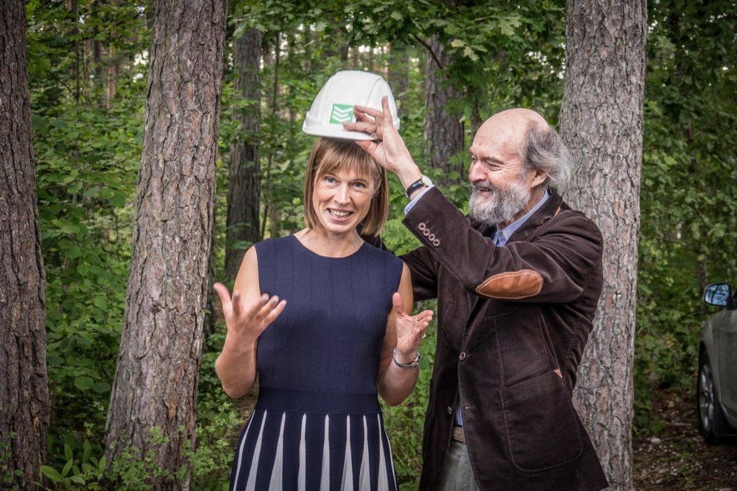 Kersti Kaljulaid ja Arvo Pärt käisid augustis Laulasmaal Arvo Pärdi keskuse valmimist uudistamas.