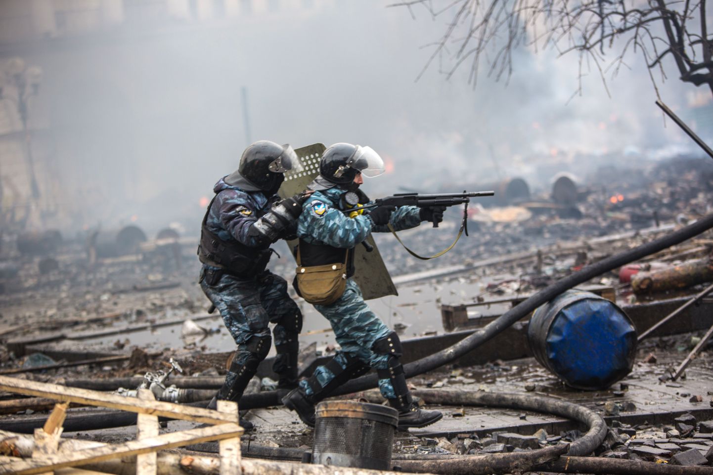 Ukraina Berkuti eriüksuslased Maidanil 2014. aasta veebruaris.