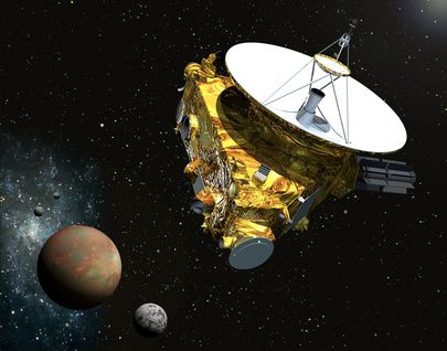 Kunstniku nägemus New Horizons'ist Pluuto lähedal. Foto: Scanpix