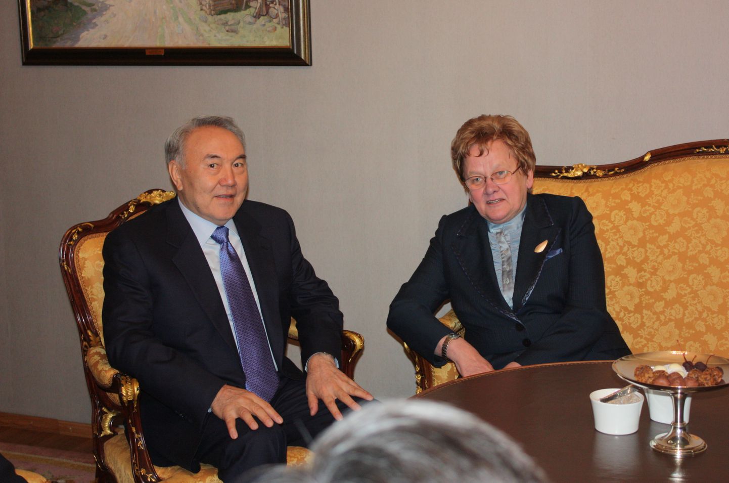 Ene Ergma kohtus Nursultan Nazarbajeviga.