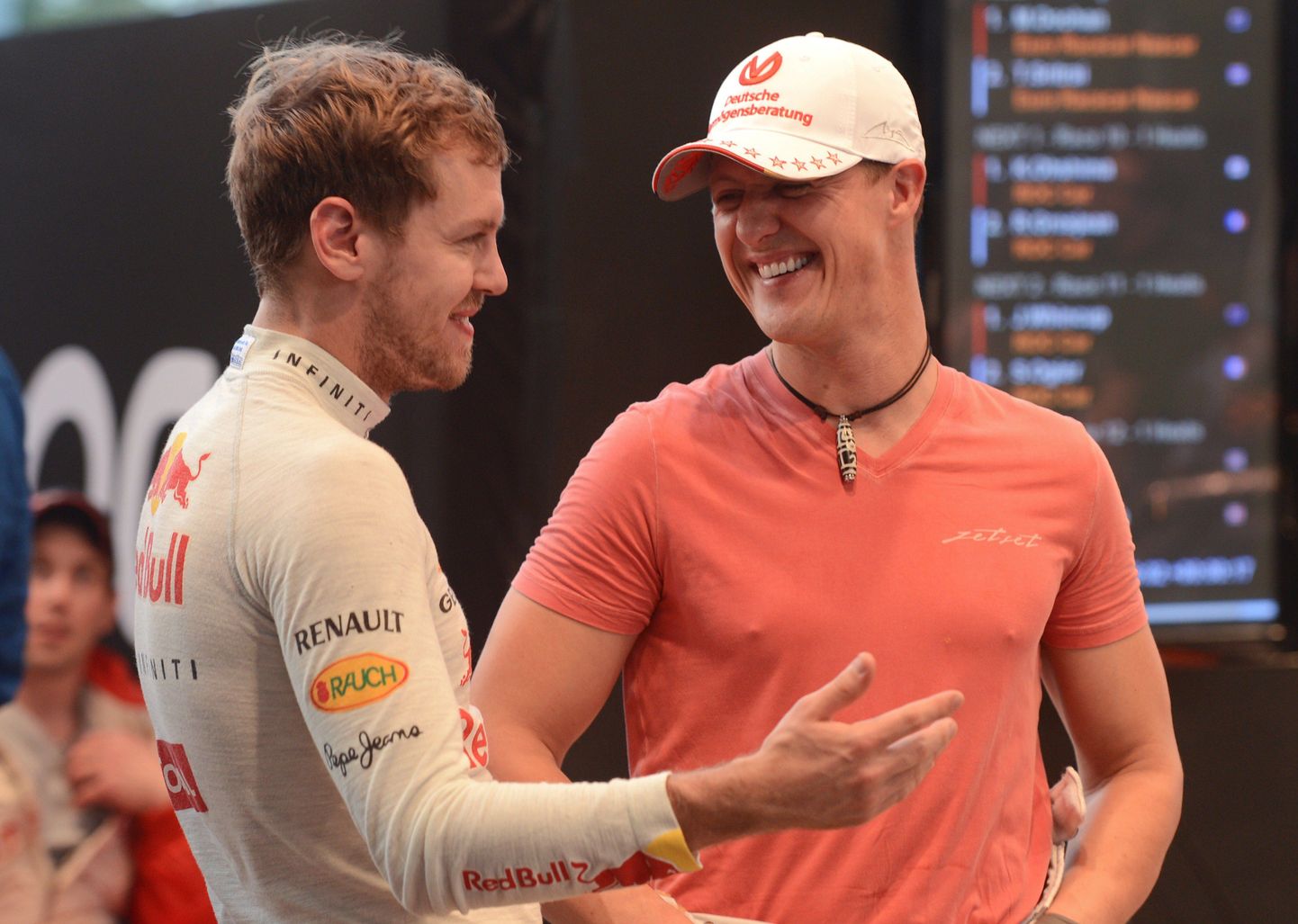 Michael Schumacher ja Sebastian Vettel 2012. aastal