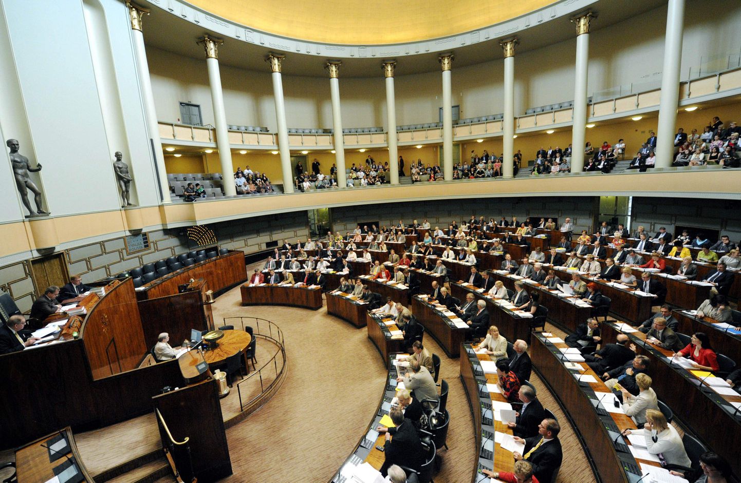 Soome parlamendi istungitesaal.