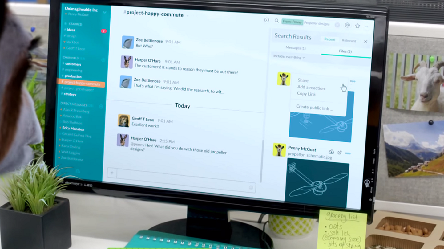 Slack töötab kõikides enam levinud kontoritöö keskkondades ja nutitelefonide platvormidel.