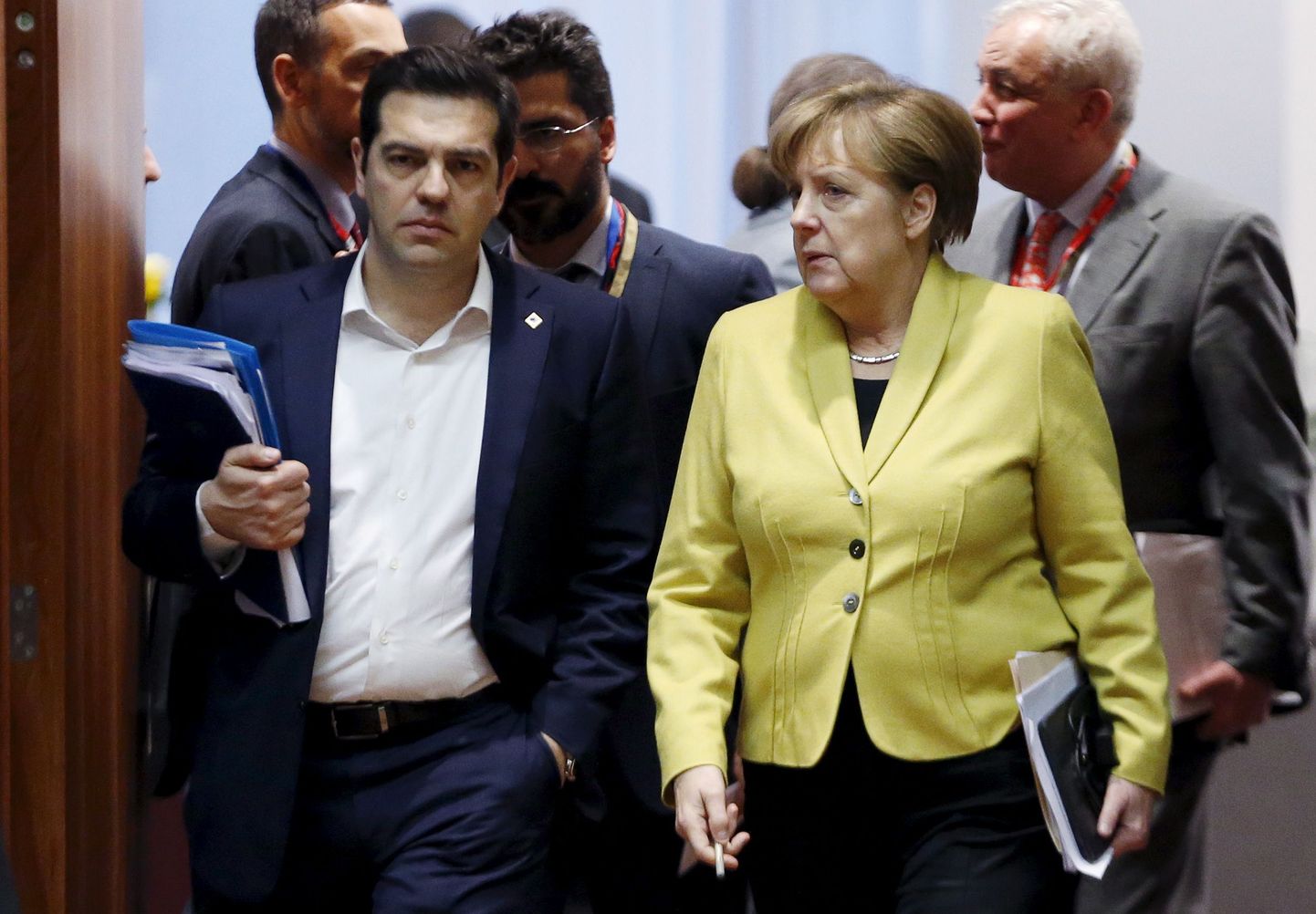 Kreeka peaminister Alexis Tsipras ja Saksamaa kantsler Angela Merkel selle aasta märtsis.