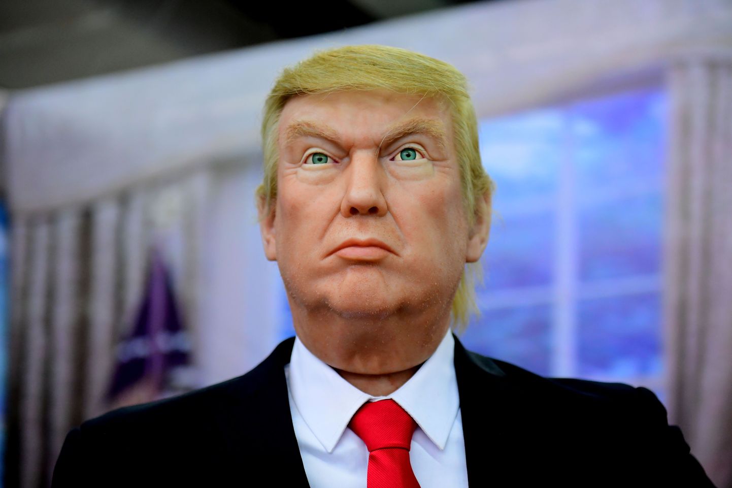 Donald Trumpi kuju vahakujude muuseumis Shenyangis.