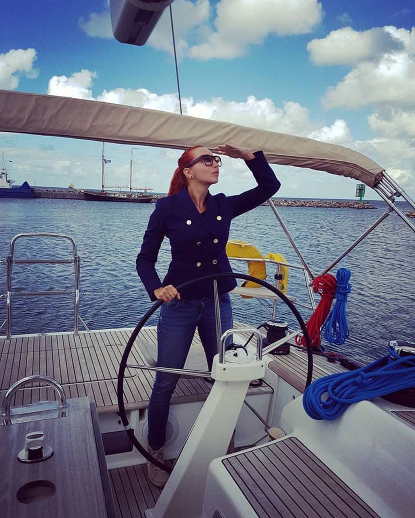 Tanja Mihhailova proovis kätt purjetamises