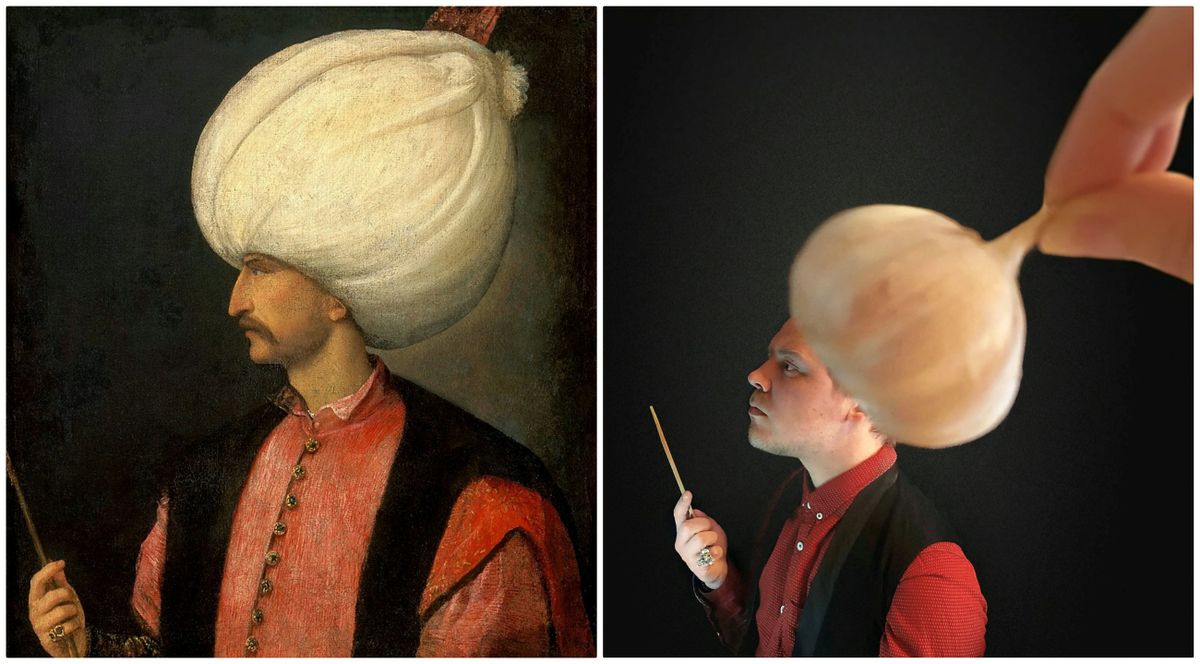 Denis Kirillov lavastas Itaalia kunstniku Titiani teose «Suleiman the magnificent». 1530. aasta teos kujutab Suleiman I-st, kümnes ja kõige kauem (1520–1566) valitsenud Ottomani impeeriumi sultani.
