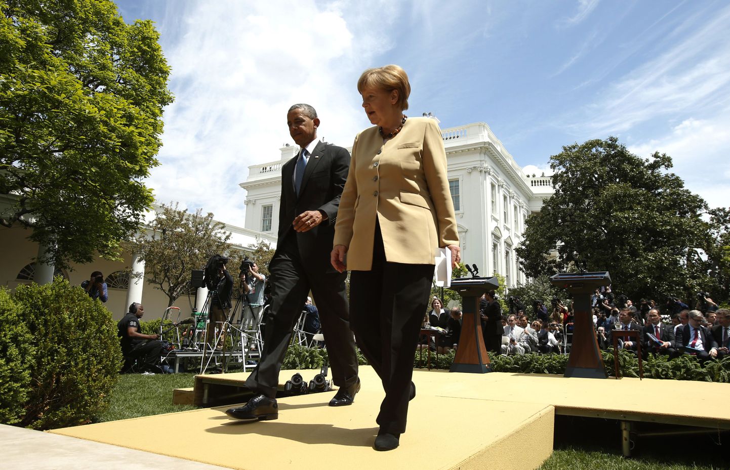 USA president Barack Obama ja Saksamaa kantsler Angela Merkel