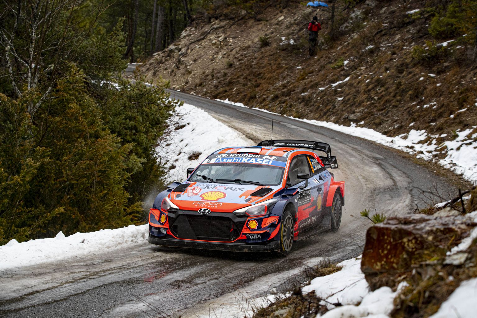Ott Tänak ja Martin Järveoja Monte Carlo rallil.