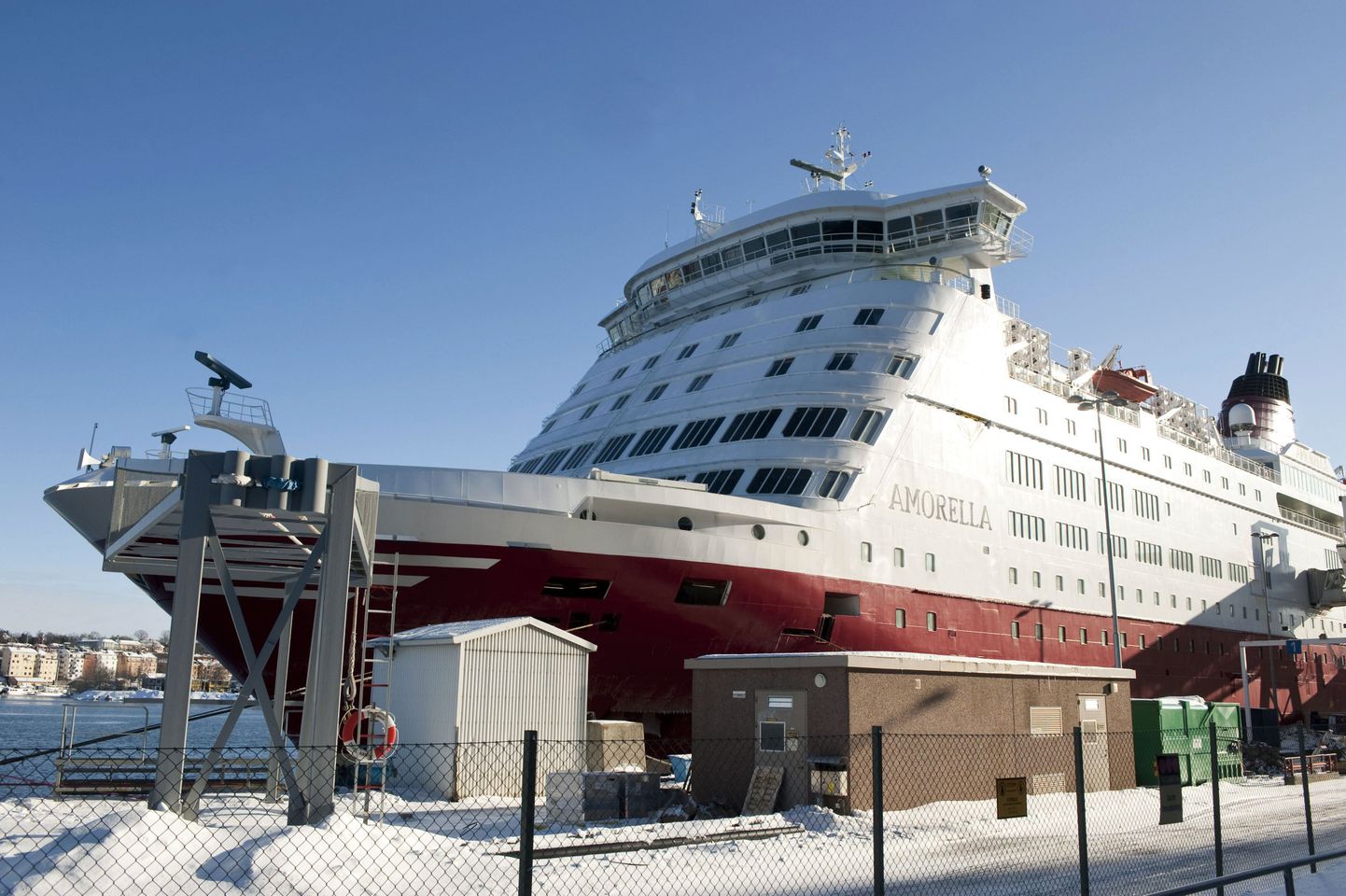 Viking Line'i Amorella Stockholmi sadamas.