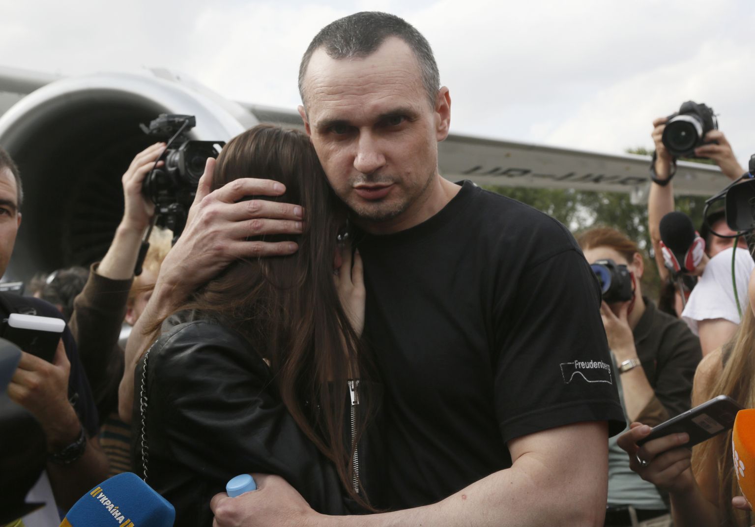 Олег Сенцов прибыл в Украину