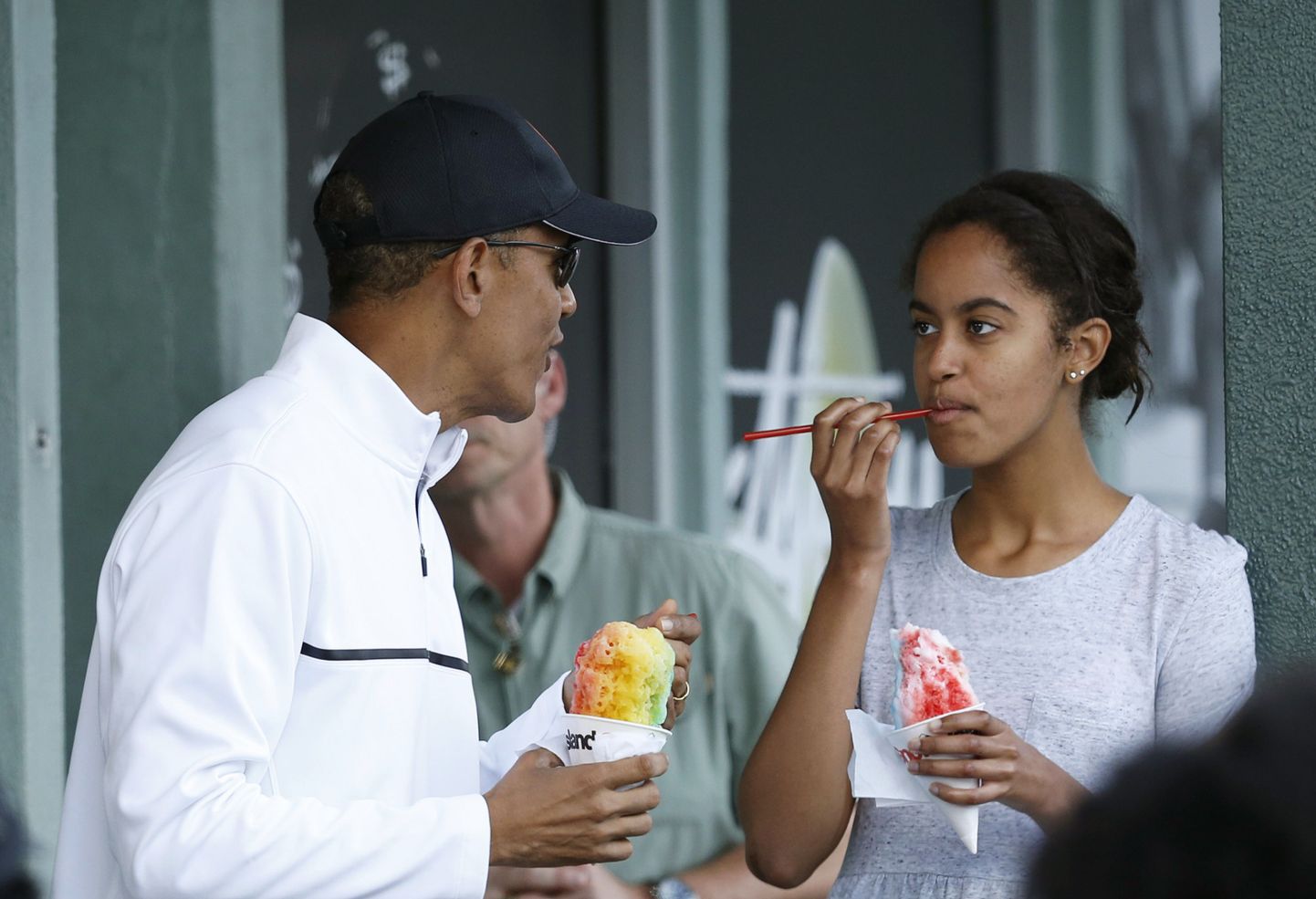 Barack Obama koos tütar Maliaga