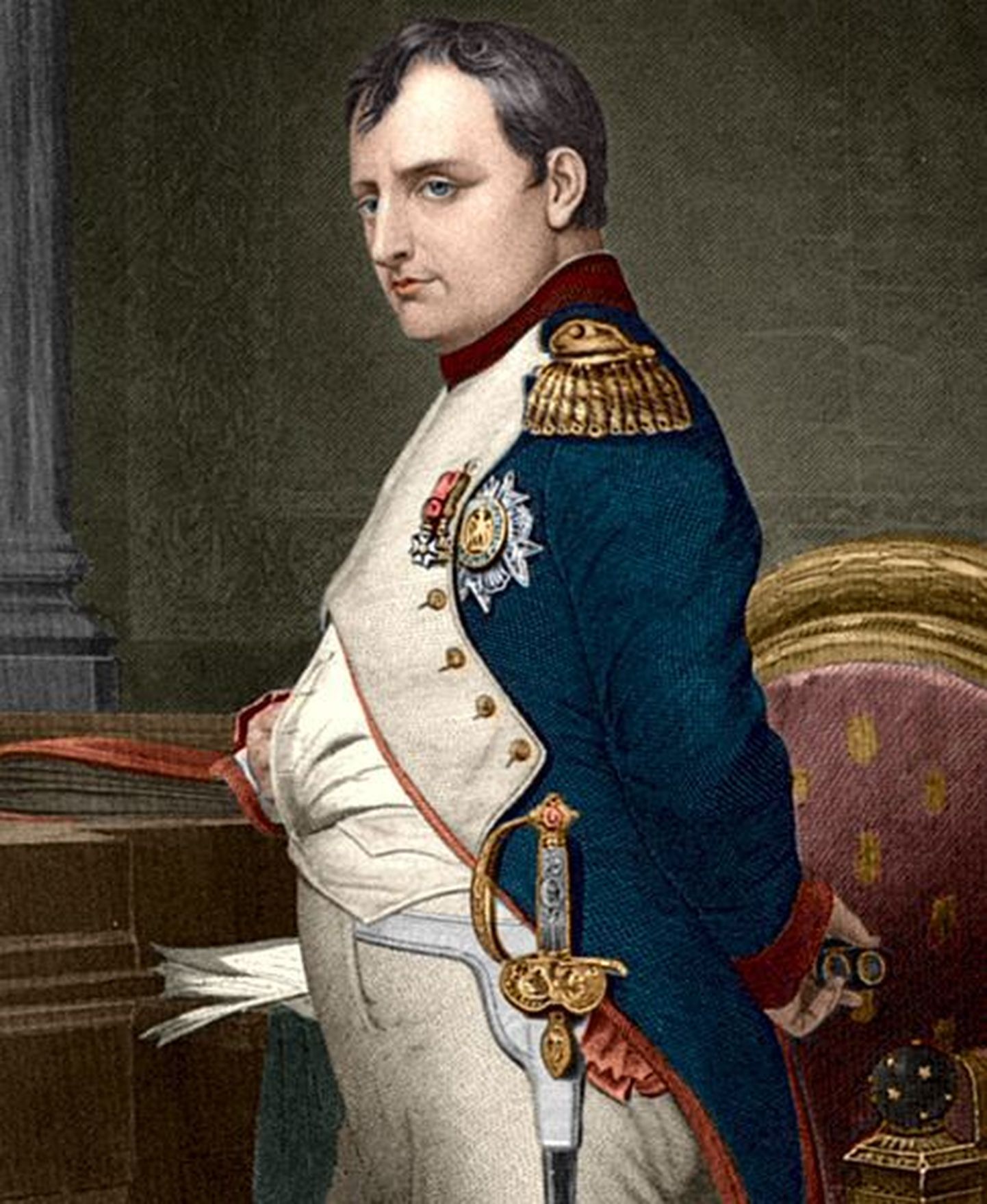 Napoleonit kujutav maal