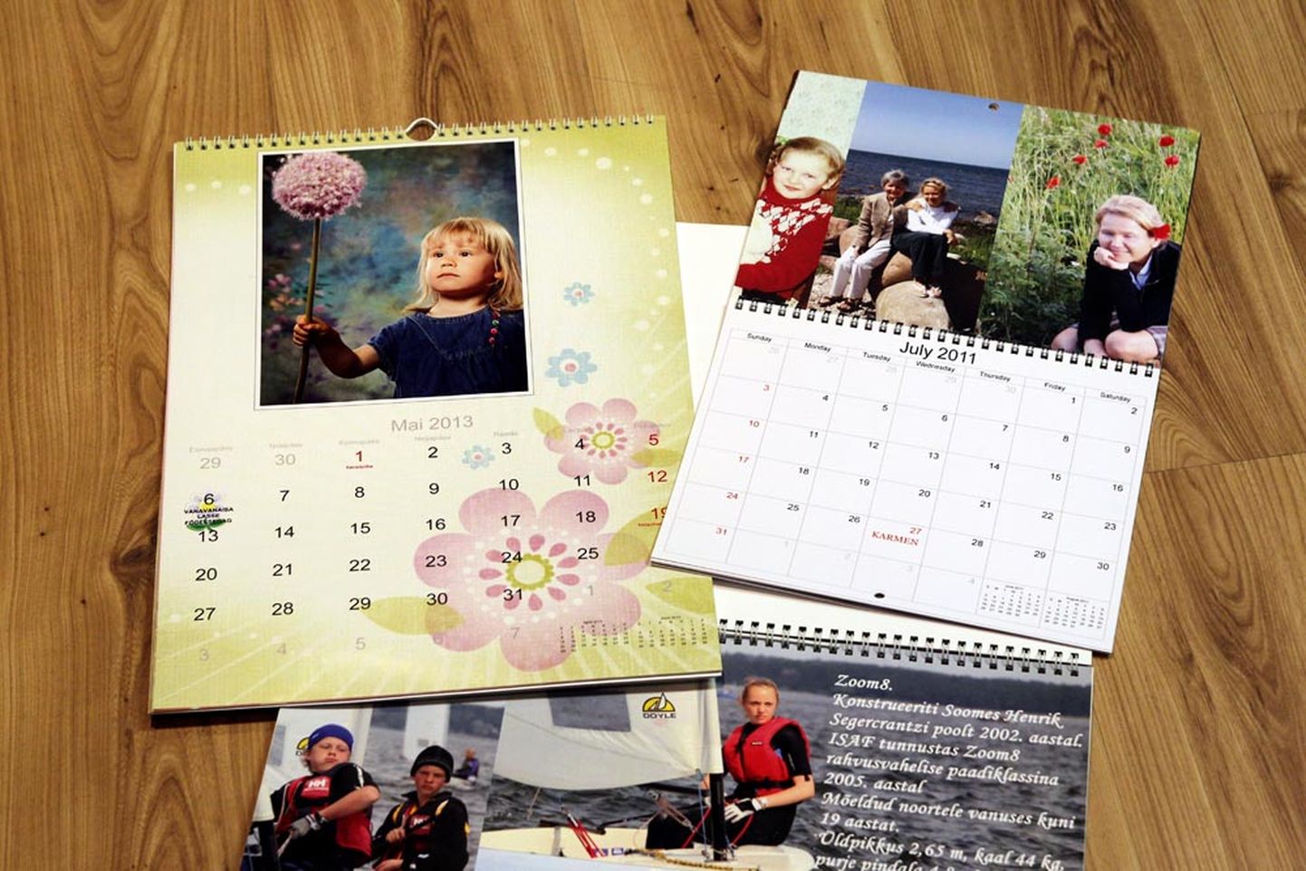 Kalendrid tellija oma perepiltidest koguvad üha populaarsust.
