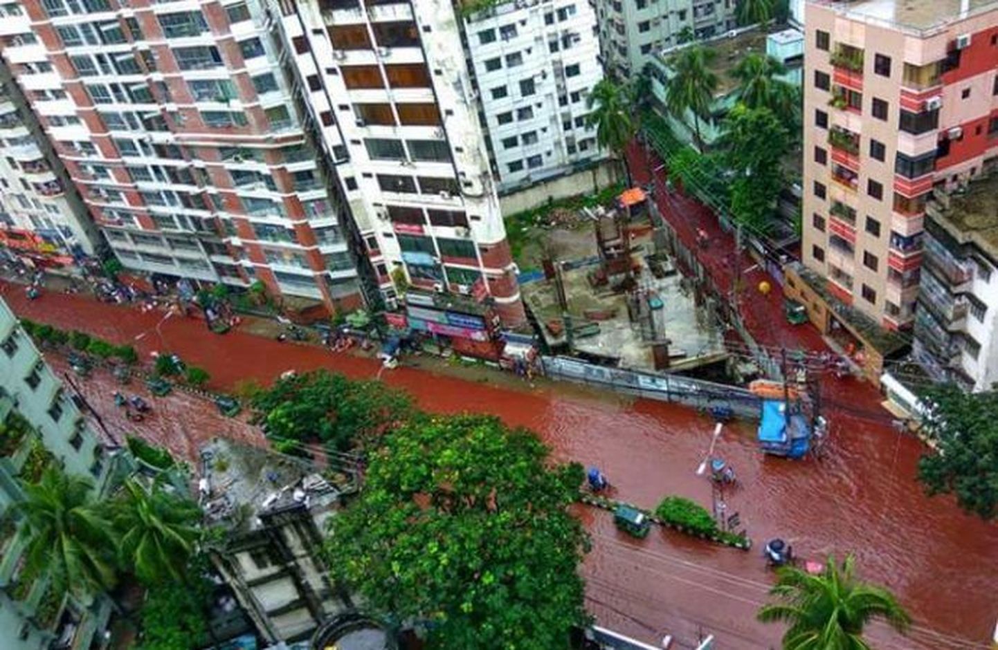 Dhaka verine üleujutus.
