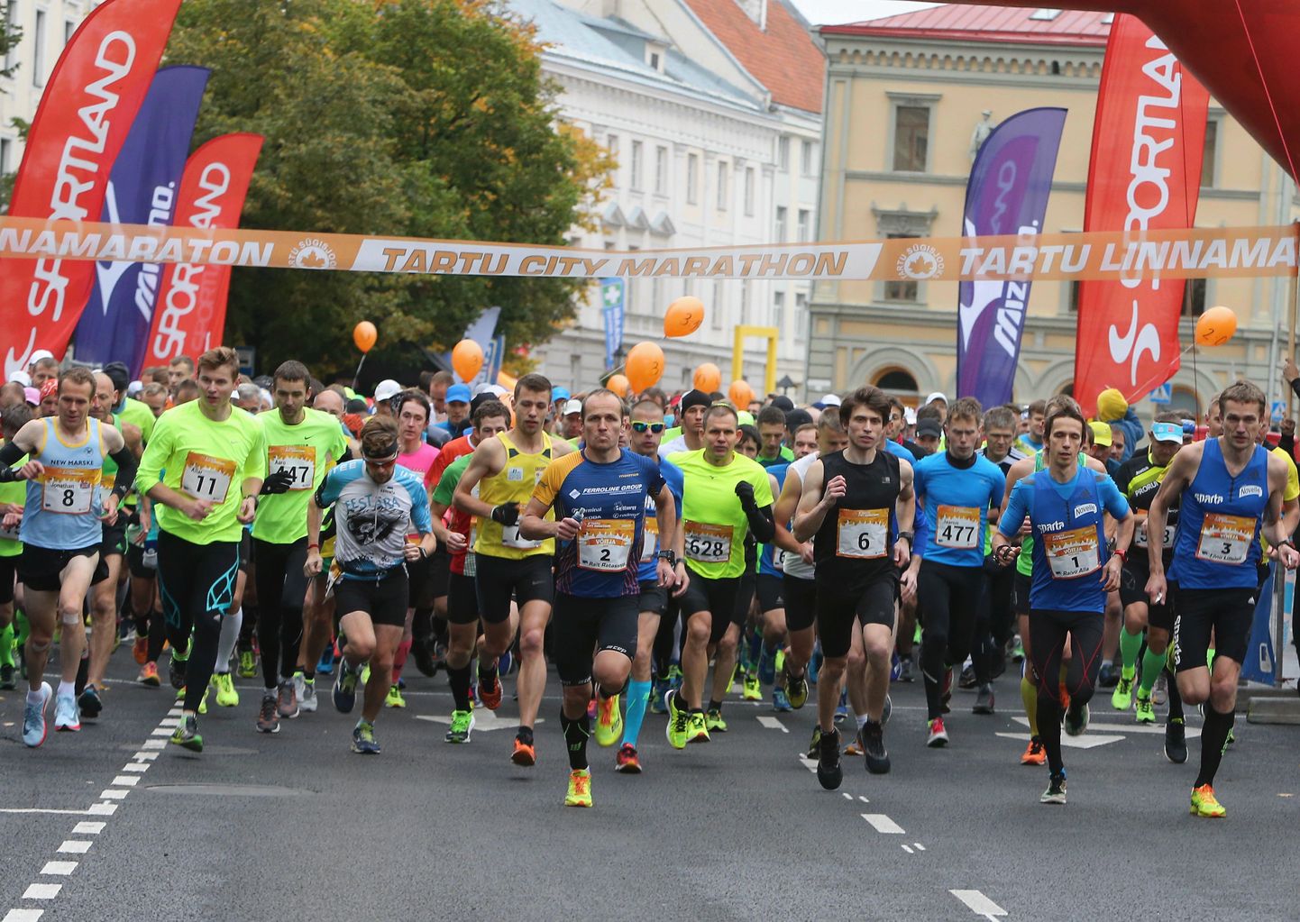 Tartu kuuenda linnamaratoni start.