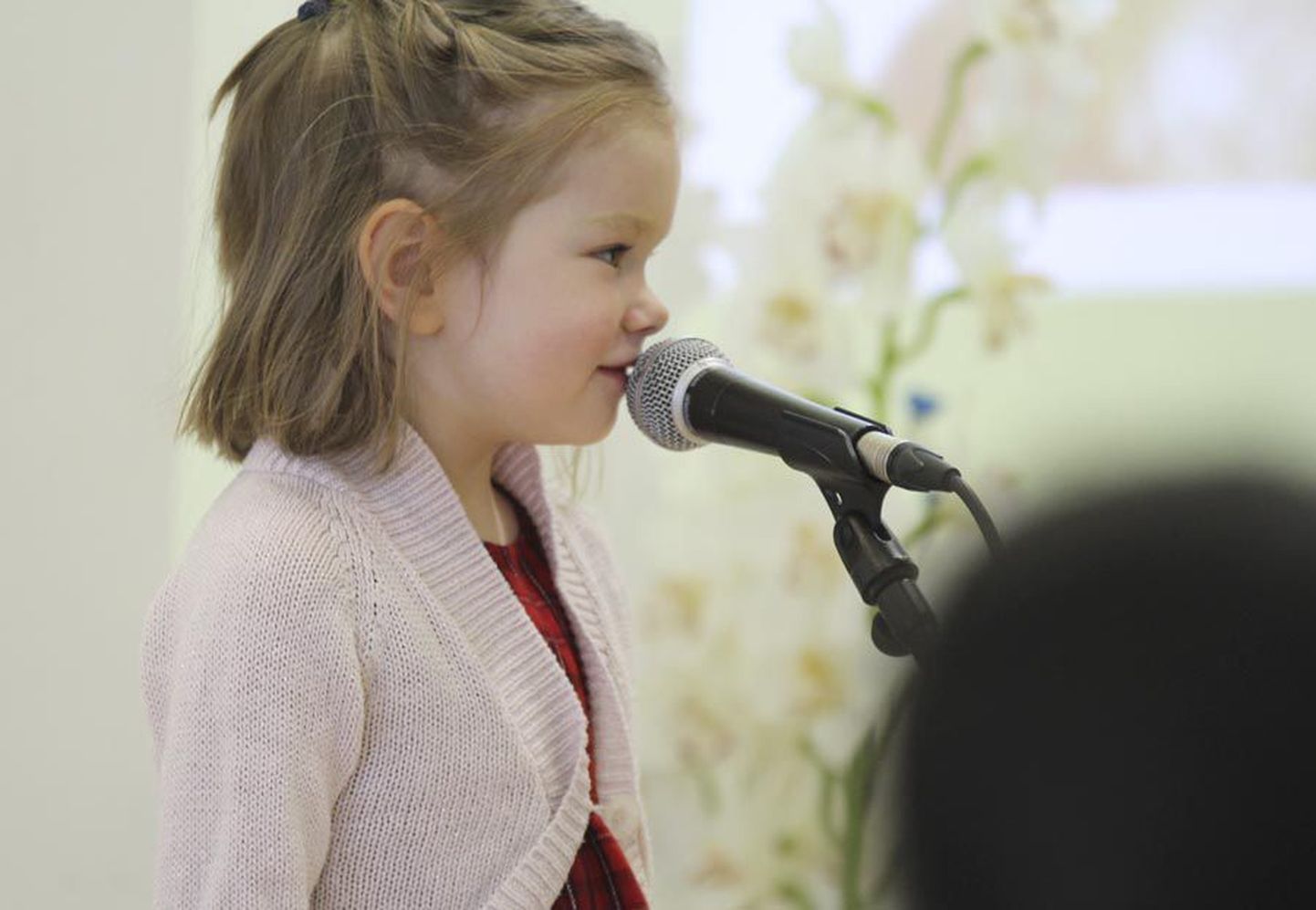 Nelja-aastane Klara Mägi sai tänavu «Viisivärtnakesel» teise koha ja pääses maakondlikust finaalist «Laulukarussellile».