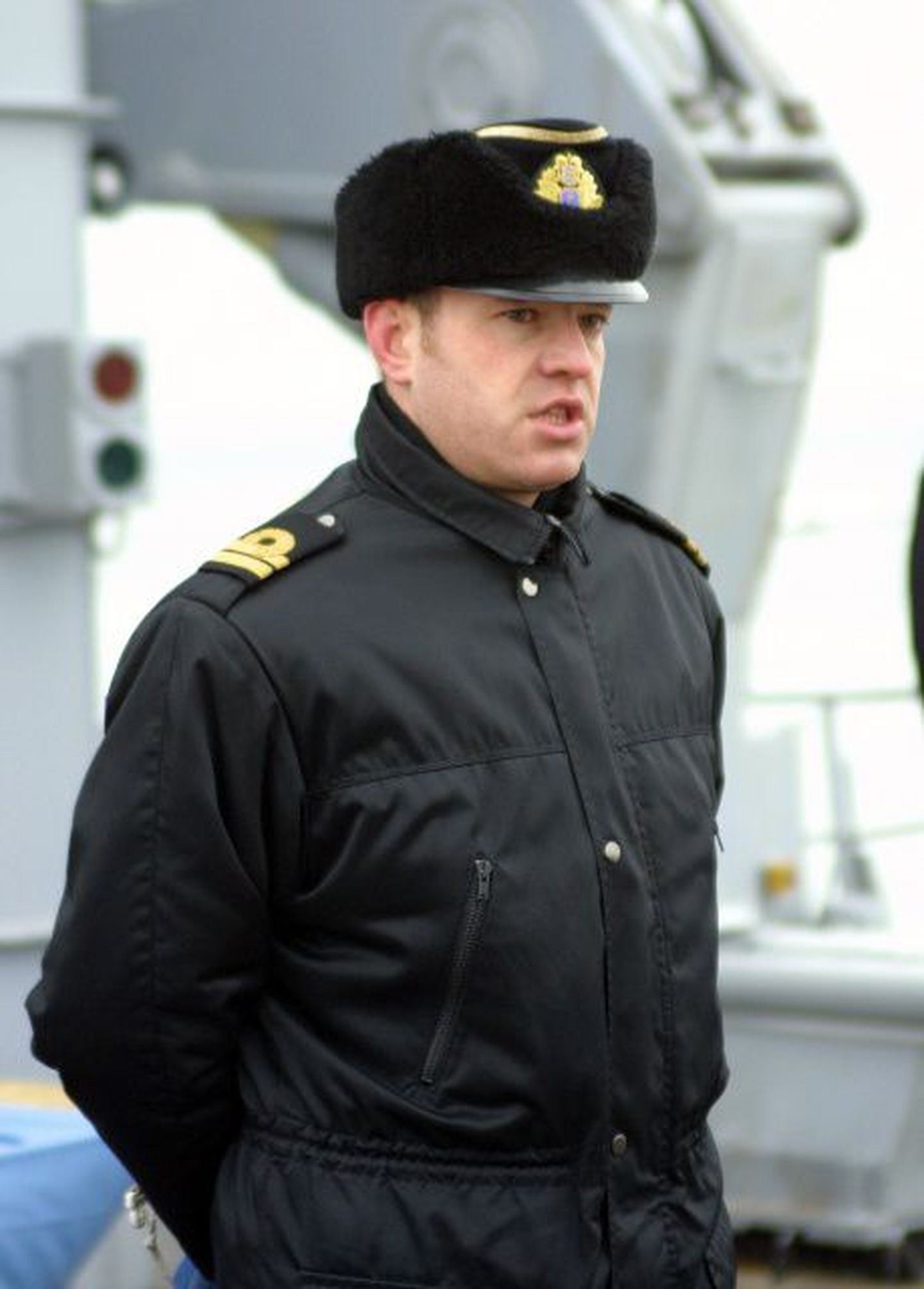 Staabilaeva Tasuja ametist vabastatud komandör Indrek Vinkel.