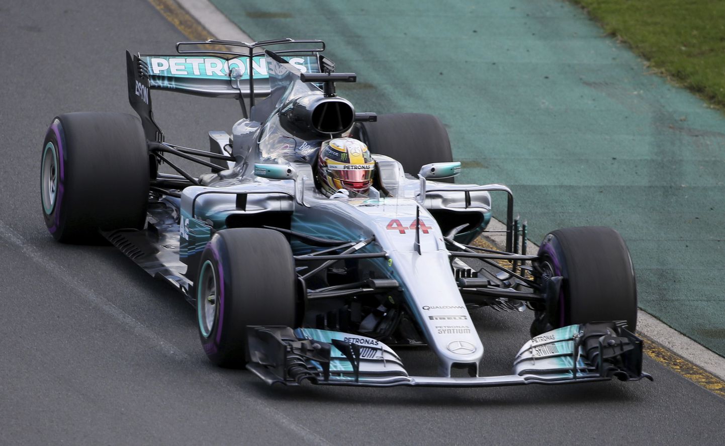 Lewis Hamilton Austraalia GP kvalifikatsioonis.