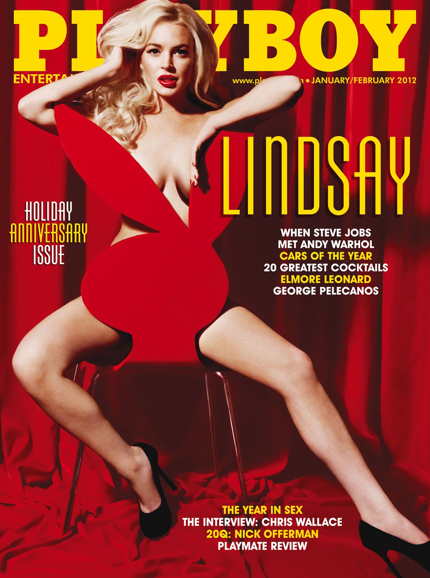 Lindsay Lohan ajakirja Playboy kaanel