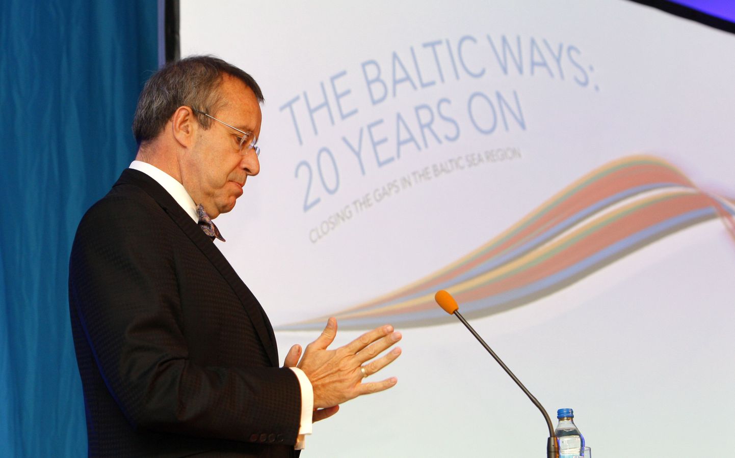 President Toomas Hendrik Ilves rääkimas Balti koostööst.