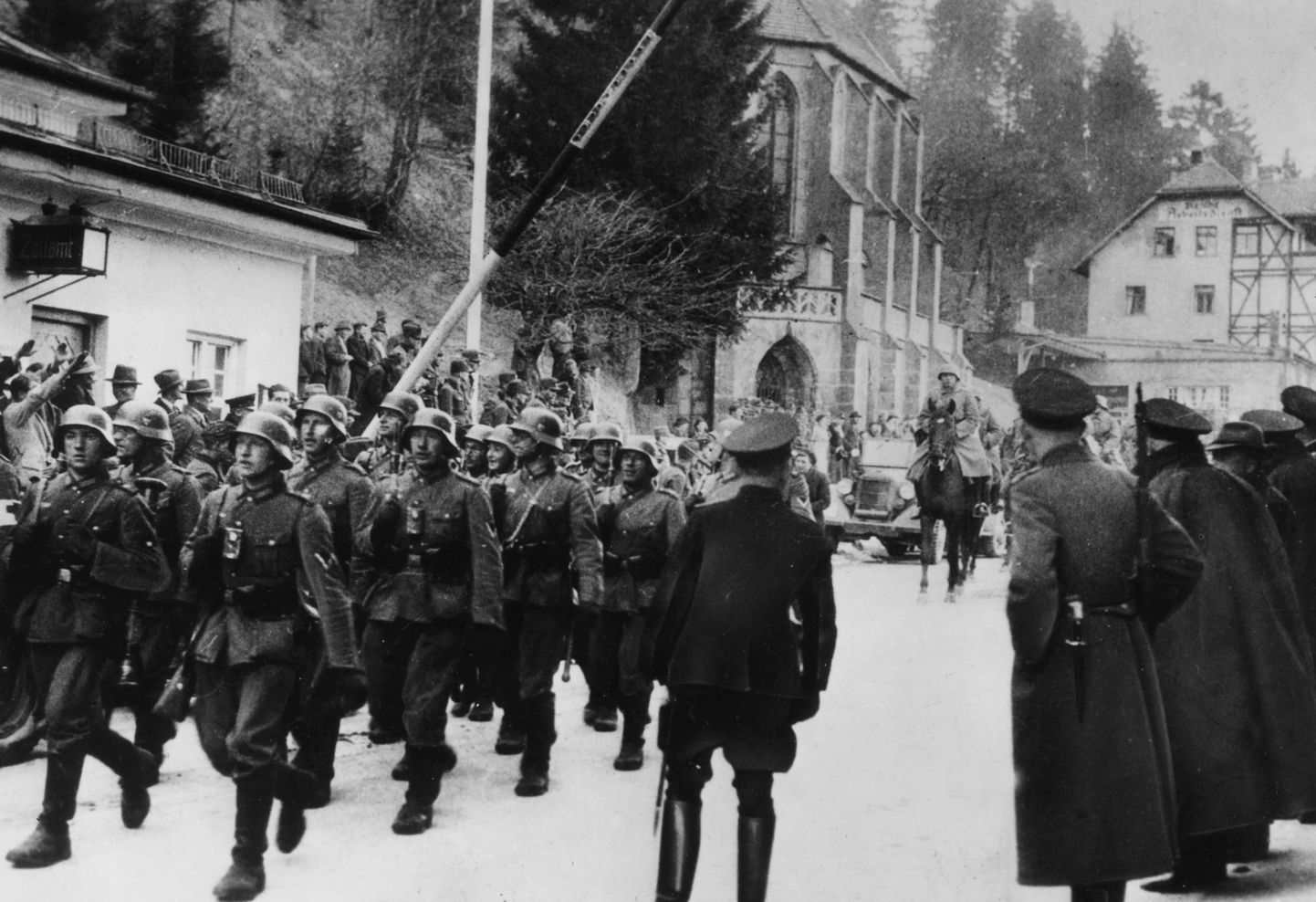 Saksa sõdurite saabumine Austriasse 1938. aastal.