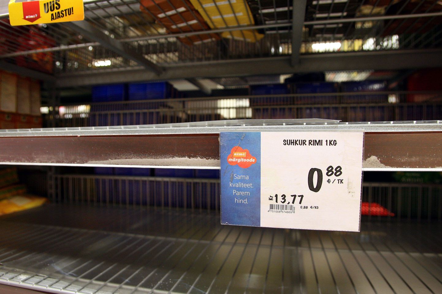 11. jaanuaril 2011 maksis suhkur Rimis 0,88 eurot kilo. Nüüd on hinnaks 1,19 eurot ehk hind on tõusnud ligi 35 protsenti.