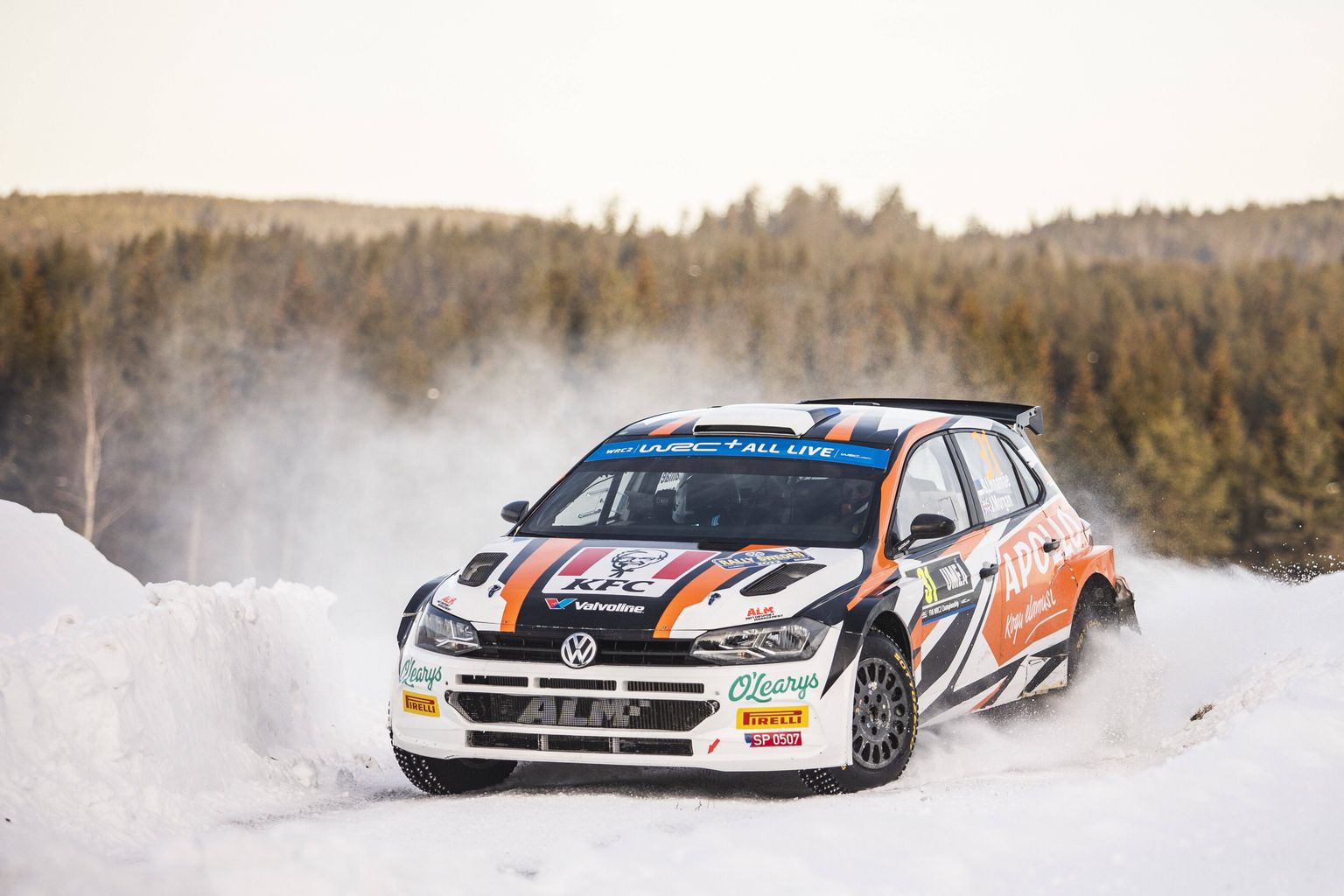 Georg Linnamäe mullusel Rootsi rallil.
