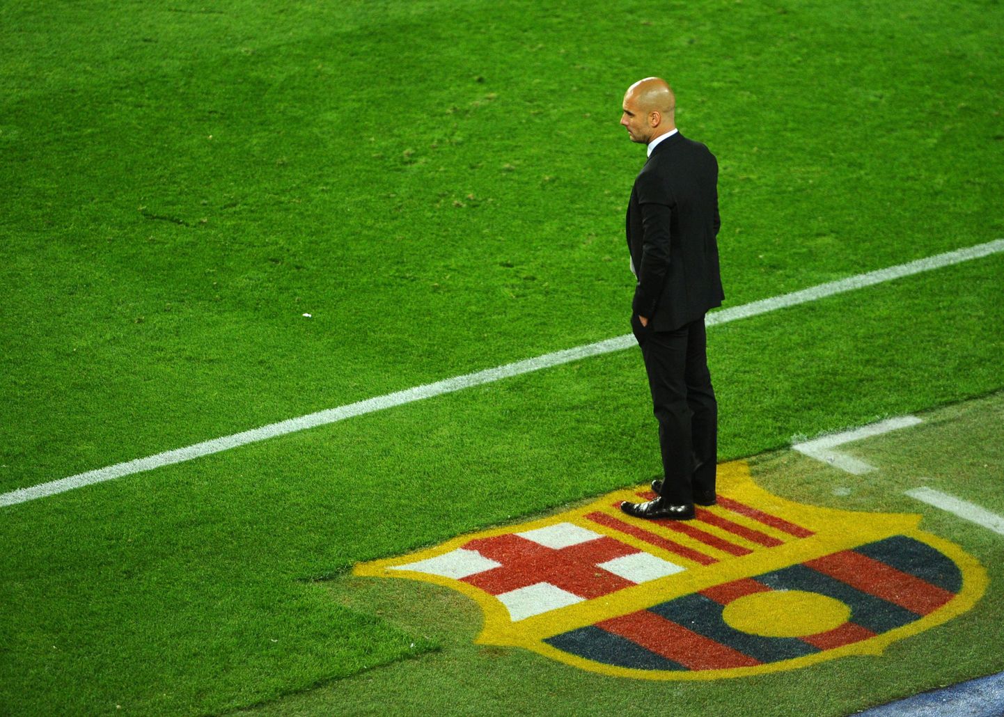 Barcelona peatreener Pep Guardiola pidi end Meistrite liiga poolfinaalis lööduks tunnistama.