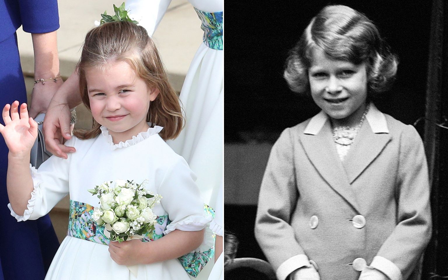 Princese Šarlote un karaliene Elizabete II