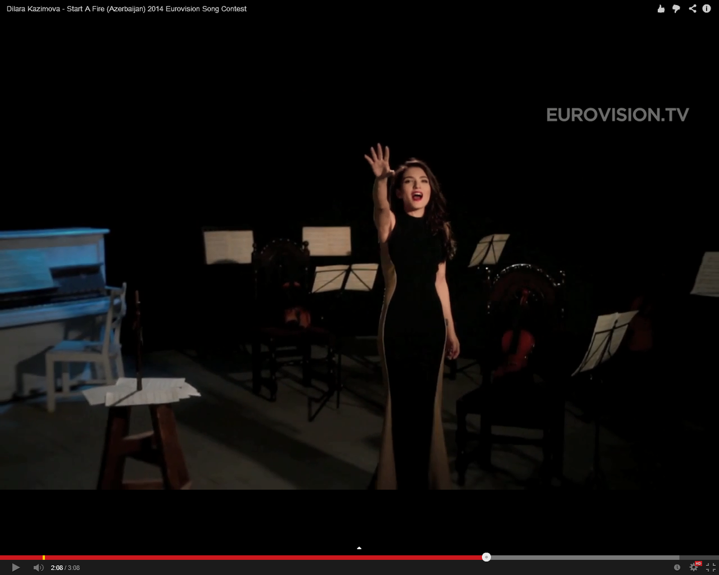 Eurovisioon 2014 - Aserbaidzaani eurolaulLoo nimeks on "Start A Fire" ja seda esitab Dilara Kazimova.