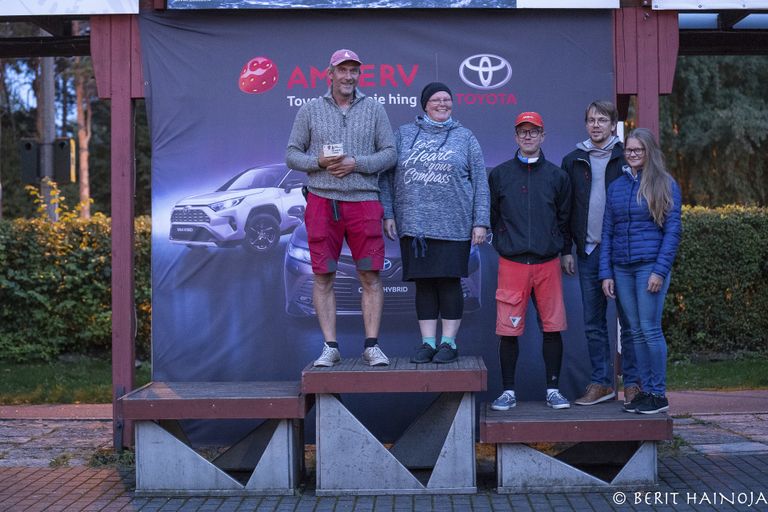 Folkboot klassi poodium - Holm-Kalevi Jahtklubi Kolmapäevaregatt 26.08.2020