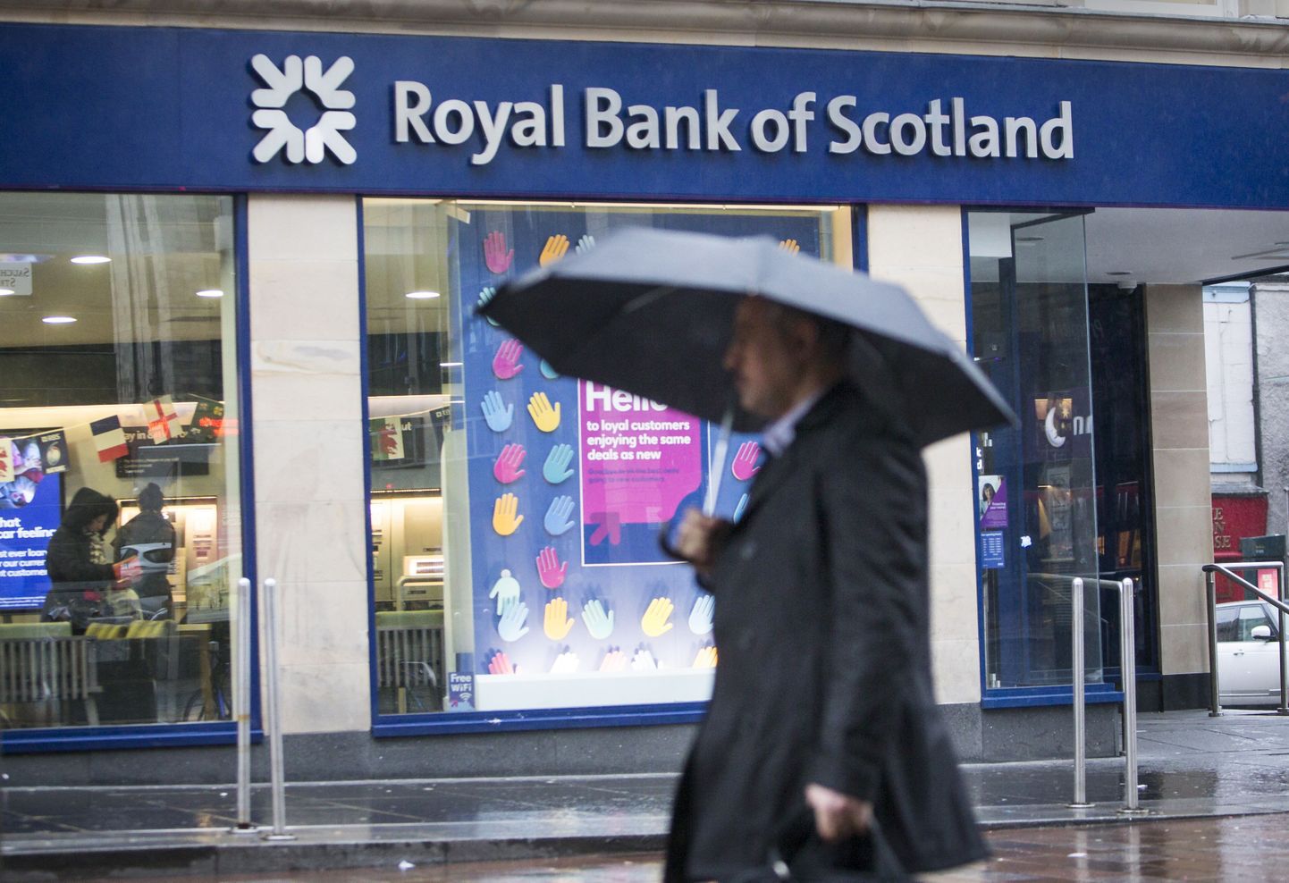 Royal Bank of Scotlandi kontor Glasgow's Šotimaal.