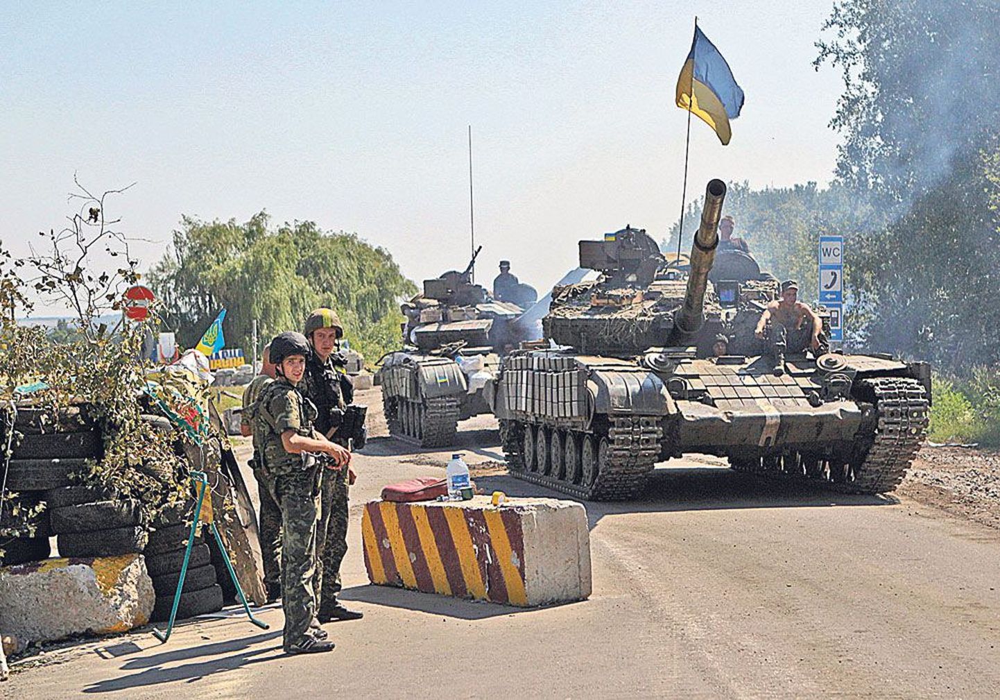 Ukraina sõjavägi kontrollib suurt osa Donetski ja Luganski ümbrusest.