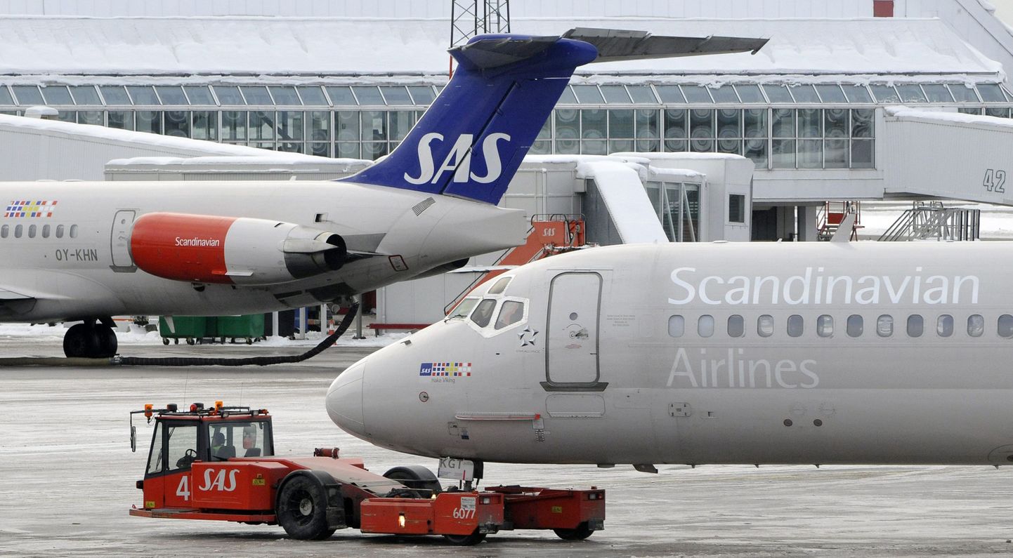 SASi lennukid Stockholmis Arlanda lennuväljal.