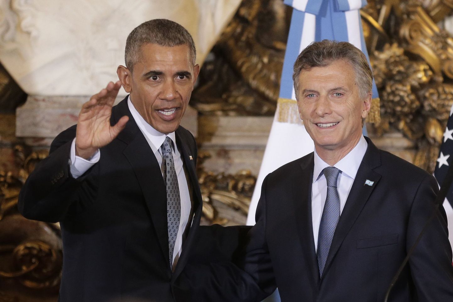 USA president Barack Obama koos Argentina presidenti Mauricio Macriga täna ühisel pressikonverentsil. Obama on visiidil Argentinasse.