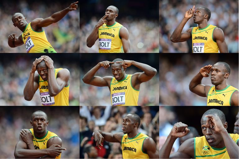 Usain Bolti emotsioonid 2012. aasta Londoni olümpial