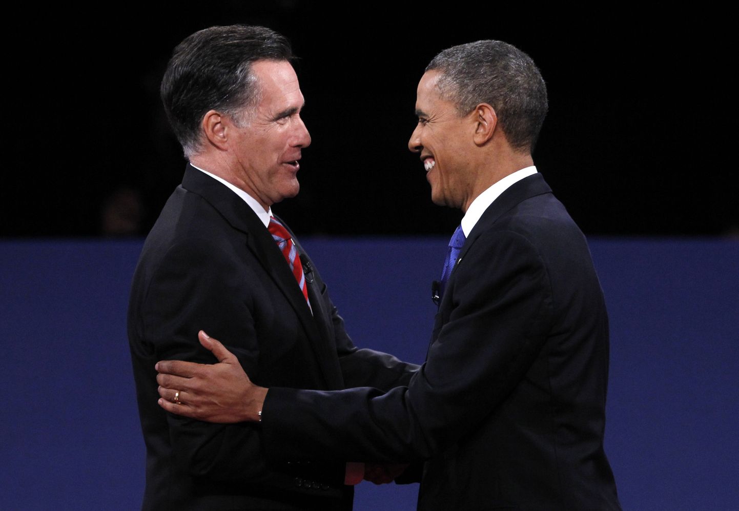 Mitt Romney (vasakul) ja Barack Obama