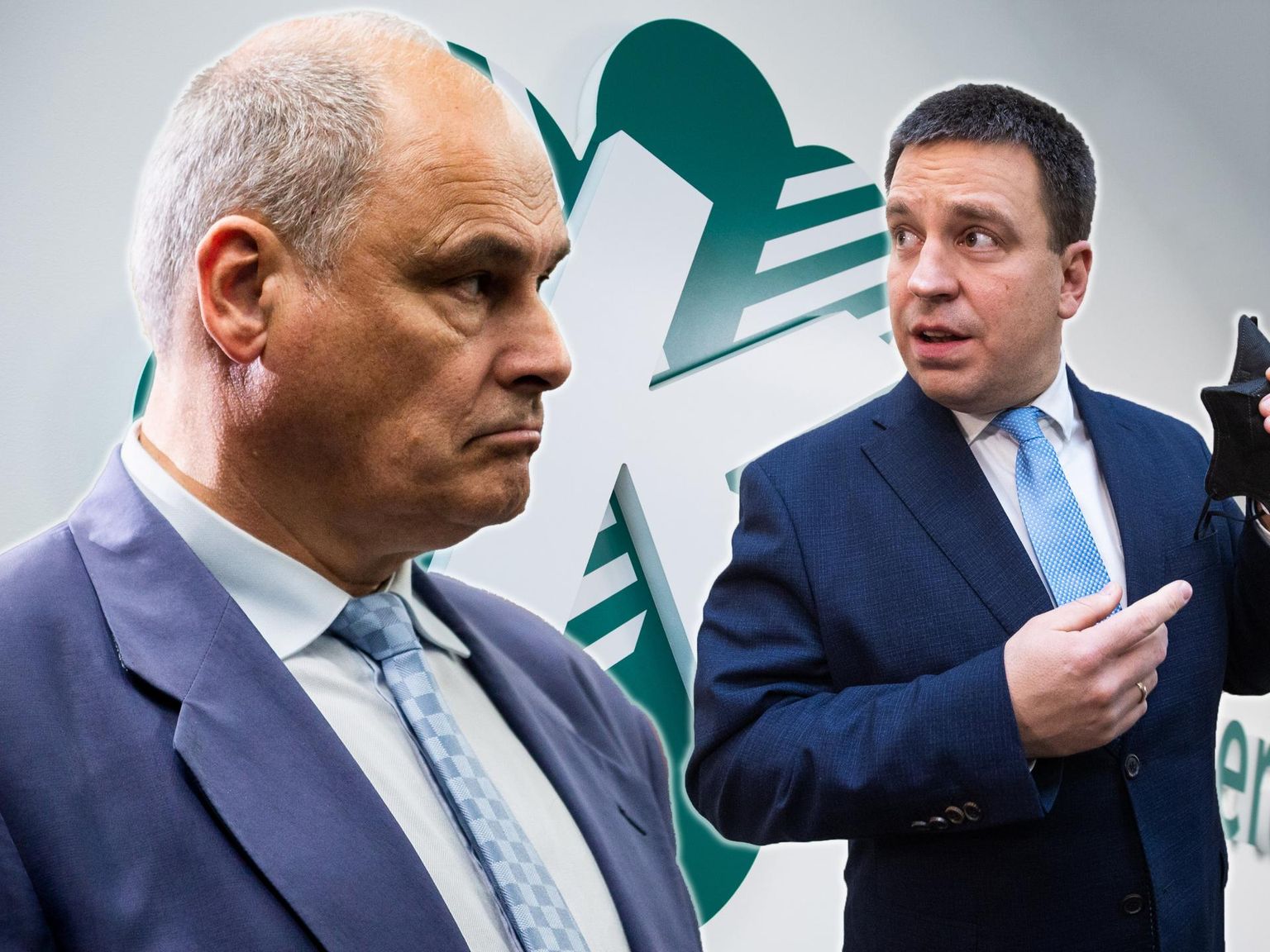 Jaan Toots ja Jüri Ratas, kollaaž.