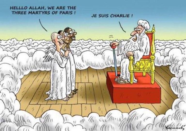 «Tere, Allah, meie oleme kolm Pariisi märtrit!» «Mina olen Charlie!»
