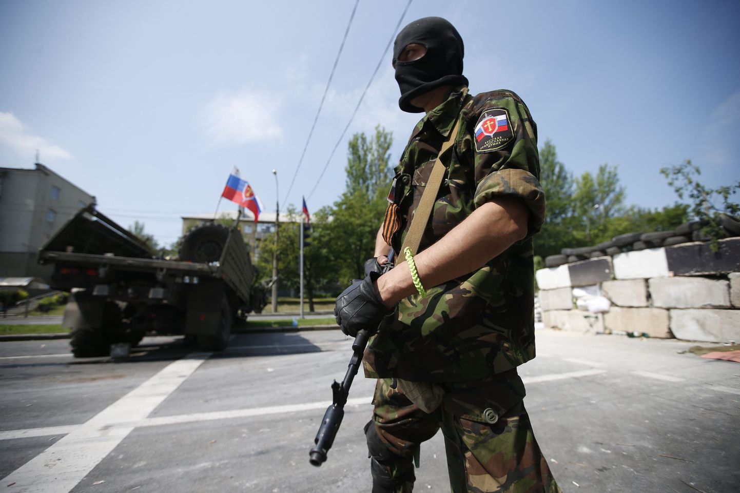 Värskelt formeeritud «Vene Ortodoksi armee» võitleja Donetskis