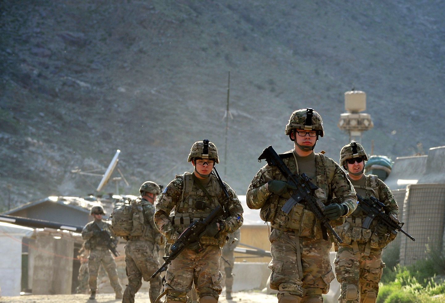 USA armee väed marsivad Afganistanis eelmise aasta märtsis.