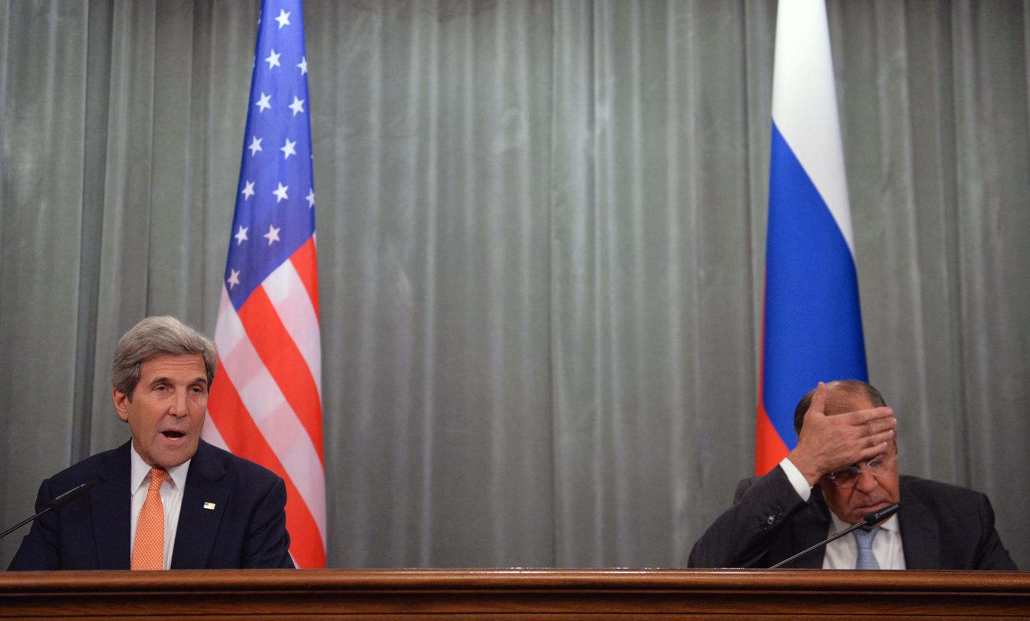 USA välisminister John Kerry ja tema Vene ametikaaslane Sergei Lavrov.