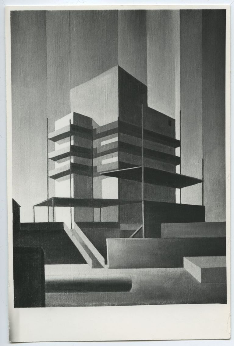 Märt Laarman. Ehitus. Berliin. 1929. Õli